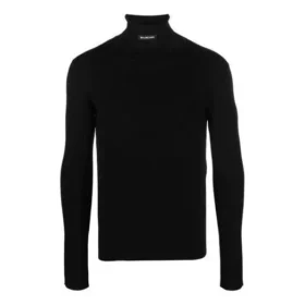 Tajt åtsittande tröja med hög hals ”Black” 682003T51751000