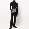 Tajt åtsittande tröja med hög hals ”Black” 682003T51751000