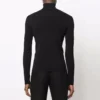 Tajt åtsittande tröja med hög hals ”Black” 682003T51751000