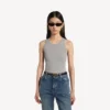 Tanktop för dam i grått Tanktop för dam i grått
