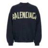 Tape Type Crewneck Sweatshirt ”Blue” 744701TOVB14140