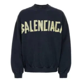 Tape Type Crewneck Sweatshirt ”Blue” 744701TOVB14140