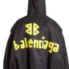 Tape Type Light bomberjackor med huva ”Black” 791103TPO041000