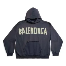 Tape Type Ripped Pocket Luvtröja Oversized ”Navy Blue” 744441TOVB14140