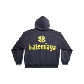 Tape Type Ripped Pocket Luvtröja Oversized ”Navy Blue” 744441TOVB14140