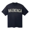 Tape Type T-shirt, medium passform ”Black Faded” 739784TOVA91055