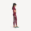 Techwear-bodysuit för dam med utskärningar i burgundy/aqua