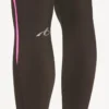 Techwear-leggings för damer i khakibrunt/neonrosa Techwear-leggings för damer i khakibrunt/neonrosa