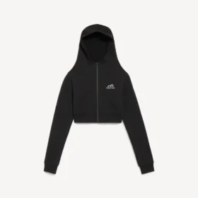 Techwear-luvtröja för damer i svart