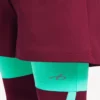 Techwear-shorts för herr i vinrött/aqua