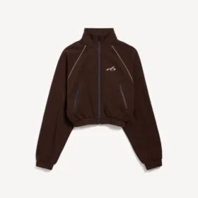 Techwear-träningsjacka för dam i färgen moka