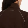 Techwear-träningsjacka för dam i färgen moka Techwear-träningsjacka för dam i färgen moka