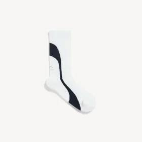 Tekniska strumpor för män i stil med techwear i vitt/marinblått