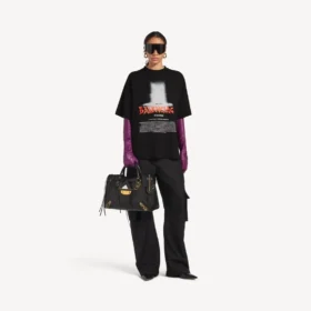 The Door oversized-T-shirt för damer i svart