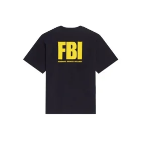 Tigerns år – FBI-T-shirt med vändbar design ”Navy” 681467TLVM54084