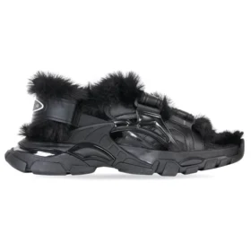 Track-sandaler ”Fake Fur Black” 668560W3CQ31000