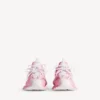 Track-sneaker med stencil-logotyp i rosa/vitt Track-sneaker med stencil-logotyp i rosa/vitt