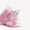 Track-sneaker med stencil-logotyp i rosa/vitt Track-sneaker med stencil-logotyp i rosa/vitt