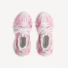 Track-sneaker med stencil-logotyp i rosa/vitt Track-sneaker med stencil-logotyp i rosa/vitt