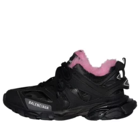 Track-Sneakers ”Black Fake Fur Pink” 668555W3CQ61050