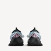 Track-sneakers med snörning för löpning och terränglöpning i svart/rosa/blått/beige