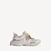 Track-sneakers med snörning i taupe/gult/lila/brunt/svart Track-sneakers med snörning i taupe/gult/lila/brunt/svart