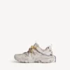 Track-sneakers med snörning i taupe/gult/lila/brunt/svart Track-sneakers med snörning i taupe/gult/lila/brunt/svart