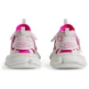 Track Sock-Sneakers ”Vit och neonrosa stickad och nylon” 736328W3SKC9055