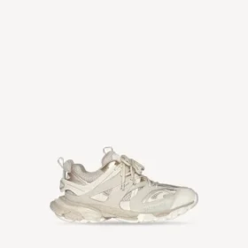 Track-träningssneakers med återvunnen sula i beige