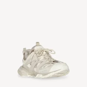 Track-träningssneakers med återvunnen sula i beige