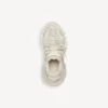 Track-träningssneakers med återvunnen sula i beige