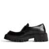 Tractor Loafers ”Svart slätt kalvskinn” 760439WA8E91000