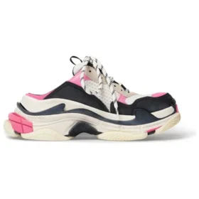 Triple S-Mules ”Vit, rosa och svart, dubbelt skum och mesh” 755686W3SM15671