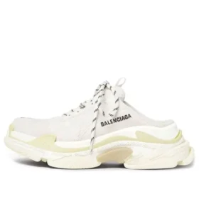 Triple S Mules ”White Double Foam and Mesh” 755686W3SM29097