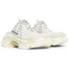 Triple S Mules ”White Double Foam and Mesh” 755686W3SM29097
