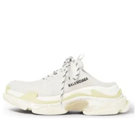 Triple S Mules ”White Double Foam and Mesh” 755687W3SM29097