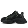 Triple S-sneaker ”Allover Logo – Black Fluo Yellow” 536737W2FA11070