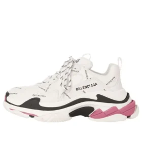 Triple S-Sneaker ”Allover Logo White Pink” 524039W2FA49155