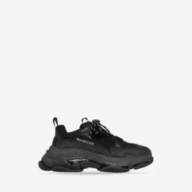 Triple S-sneaker för herr med genomskinlig sula i svart