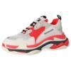 Triple S-Sneaker ”Grey Red” 536737W09OH6495