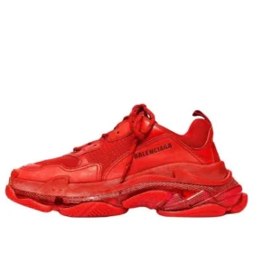 Triple S-sneaker med genomskinlig sula ”Red” 541624W2CE16500