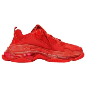 Triple S-sneaker med genomskinlig sula ”Red” 541624W2CE16500