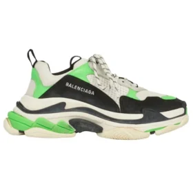 Triple S-sneaker ”White Green Fluo” 536737W09O69063