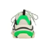 Triple S-sneaker ”White Green Fluo” 536737W09O69063