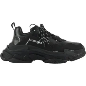 Triple S-sneakers ”Allover Logo – Black” 536737W2FA11090