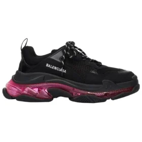 Triple S-sneakers ”Clear Sole – Black Pink Neon” 541624W2FR11053