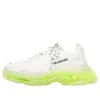 Triple S-sneakers ”Clear Sole – vit fluogul” 541624W2FR19073