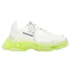 Triple S-sneakers ”Clear Sole – vit fluogul” 541624W2FR19073