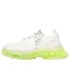 Triple S-sneakers ”Clear Sole – vit och fluorescerande gul” 544351W2FR19073