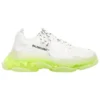 Triple S-sneakers ”Clear Sole – vit och fluorescerande gul” 544351W2FR19073